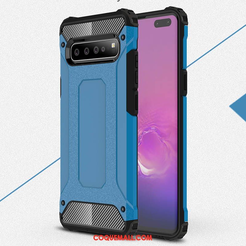 Étui Samsung Galaxy S10 5g Bleu Créatif Épaissir, Coque Samsung Galaxy S10 5g Protection Étoile