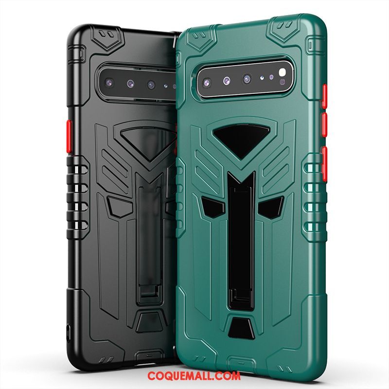 Étui Samsung Galaxy S10 5g Couvercle Arrière Vert Téléphone Portable, Coque Samsung Galaxy S10 5g Protection Étoile