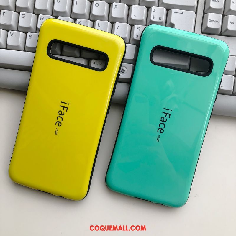 Étui Samsung Galaxy S10 5g Incassable Étoile Petit, Coque Samsung Galaxy S10 5g Vert Difficile