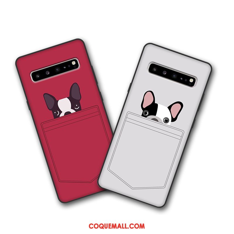 Étui Samsung Galaxy S10 5g Tout Compris Rouge Incassable, Coque Samsung Galaxy S10 5g Marque De Tendance Étoile