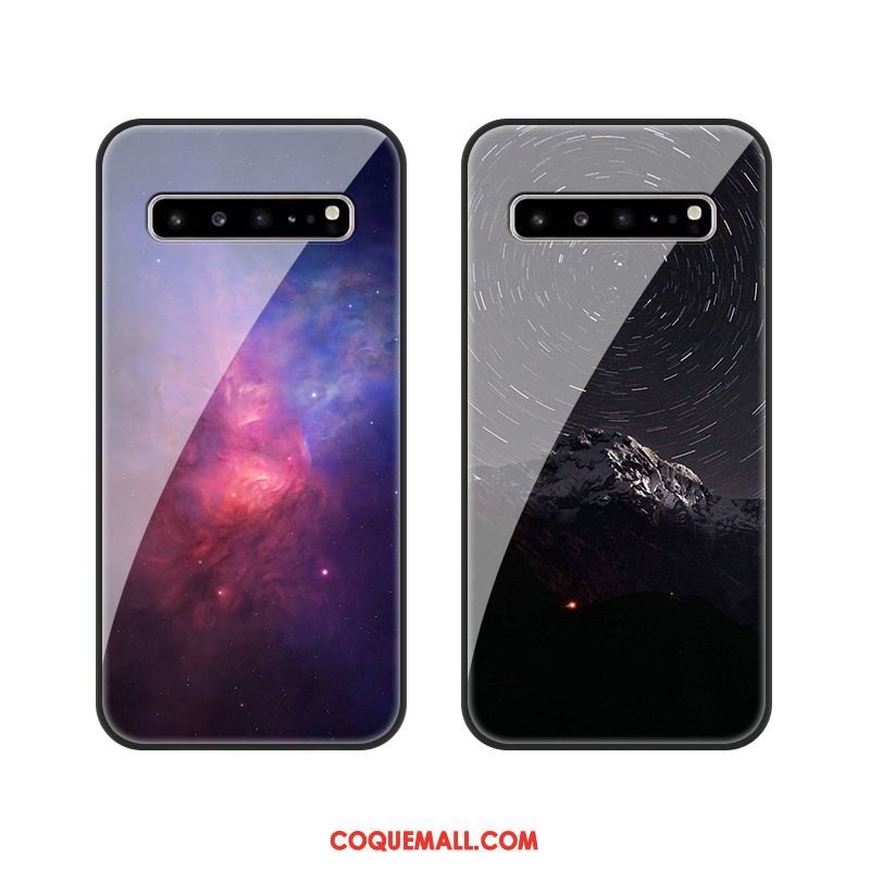 Étui Samsung Galaxy S10 5g Étoile Ciel Étoilé Personnalité, Coque Samsung Galaxy S10 5g Verre Protection