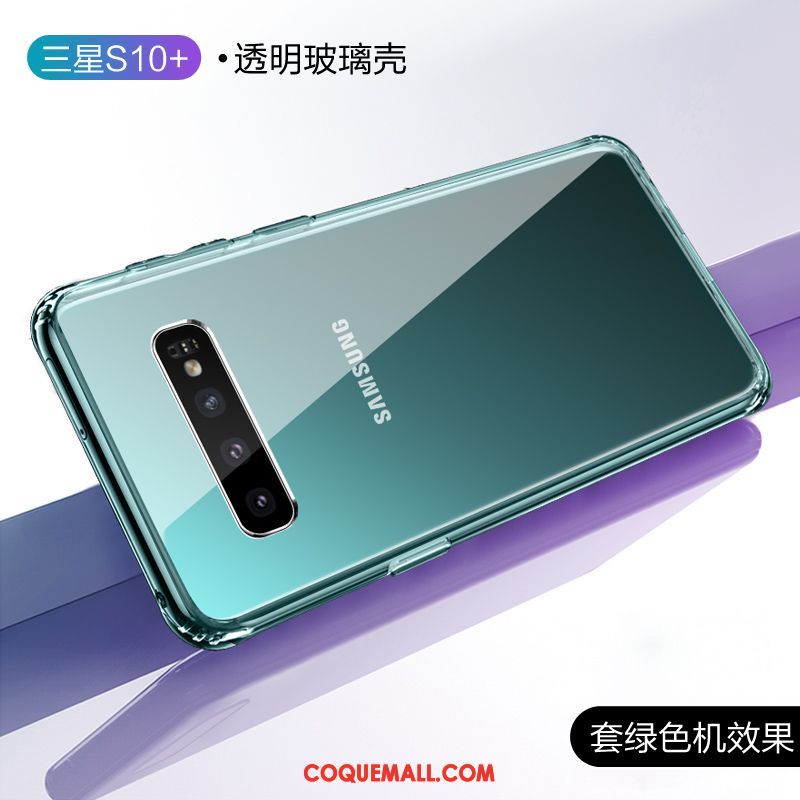 Étui Samsung Galaxy S10+ Blanc Marque De Tendance Créatif, Coque Samsung Galaxy S10+ Transparent Tout Compris