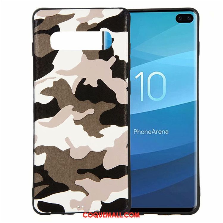 Étui Samsung Galaxy S10 Camouflage Tout Compris Téléphone Portable, Coque Samsung Galaxy S10 Étoile Nouveau