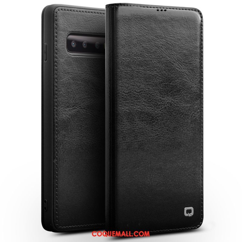 Étui Samsung Galaxy S10 Carte Luxe Étoile, Coque Samsung Galaxy S10 Tout Compris En Cuir