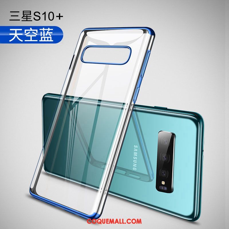 Étui Samsung Galaxy S10+ Incassable Téléphone Portable Luxe, Coque Samsung Galaxy S10+ Transparent Protection