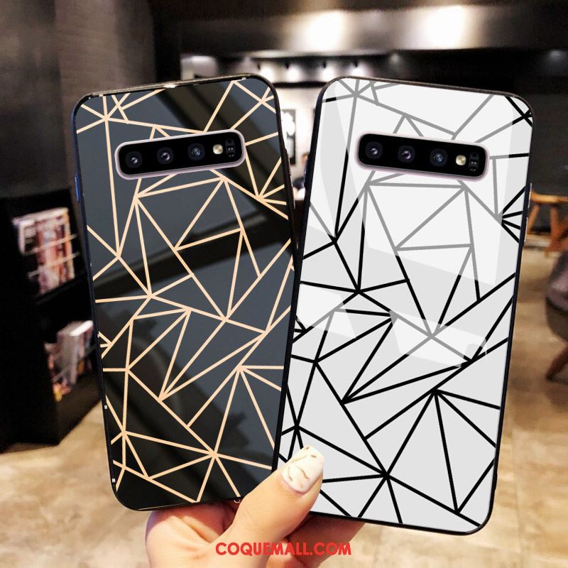 Étui Samsung Galaxy S10 Légères Créatif Verre, Coque Samsung Galaxy S10 Incassable Tout Compris