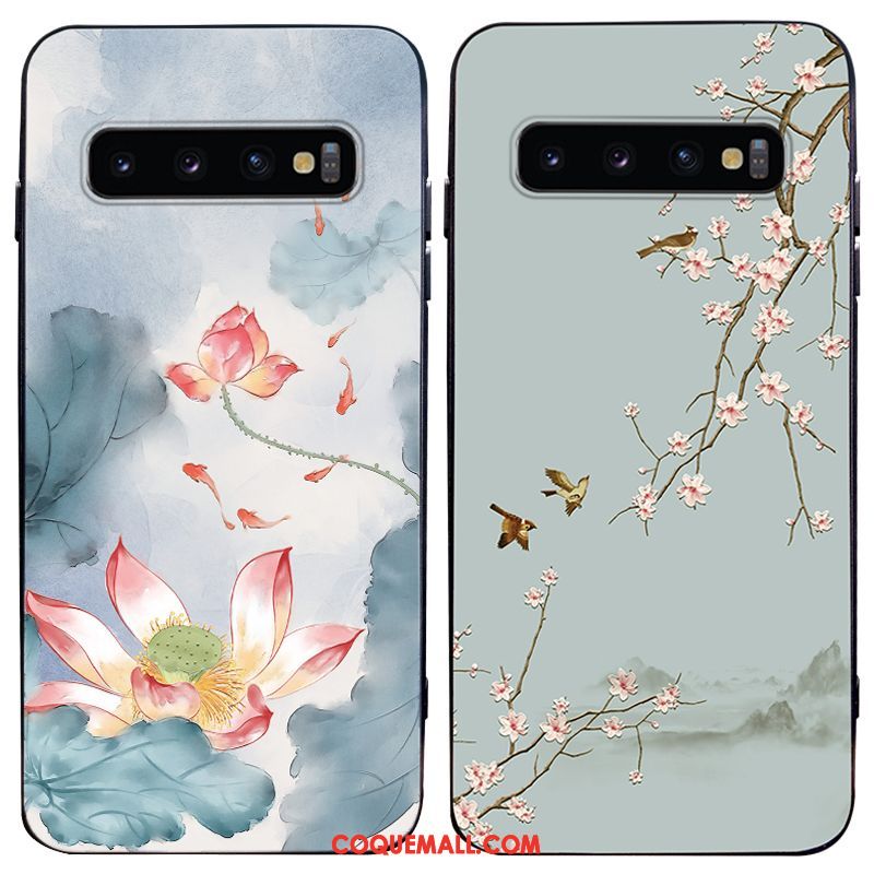 Étui Samsung Galaxy S10 Marque De Tendance Créatif Téléphone Portable, Coque Samsung Galaxy S10 Personnalité Fluide Doux