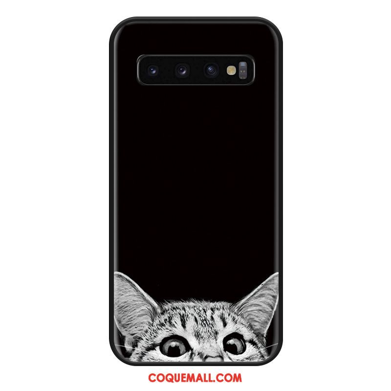 Étui Samsung Galaxy S10 Net Rouge Silicone Mode, Coque Samsung Galaxy S10 Dessin Animé Tout Compris