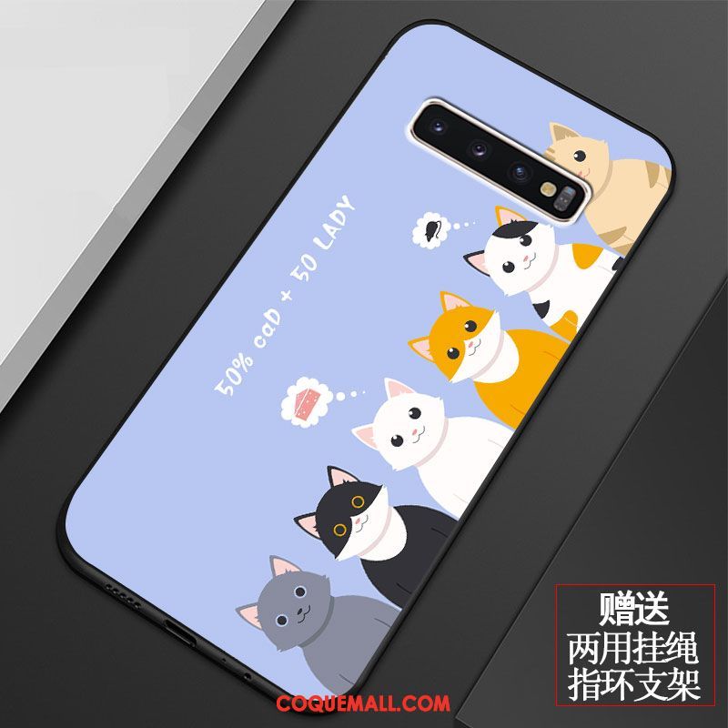 Étui Samsung Galaxy S10+ Personnalité Protection Étoile, Coque Samsung Galaxy S10+ Incassable Téléphone Portable