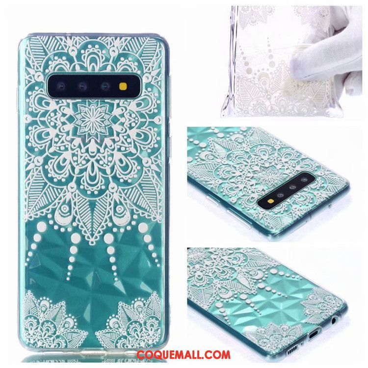 Étui Samsung Galaxy S10 Téléphone Portable Dessin Animé Fluide Doux, Coque Samsung Galaxy S10 Peinture Personnalité