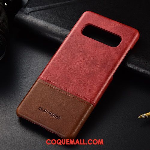 Étui Samsung Galaxy S10 Téléphone Portable Étoile Cuir Véritable, Coque Samsung Galaxy S10 Très Mince Business