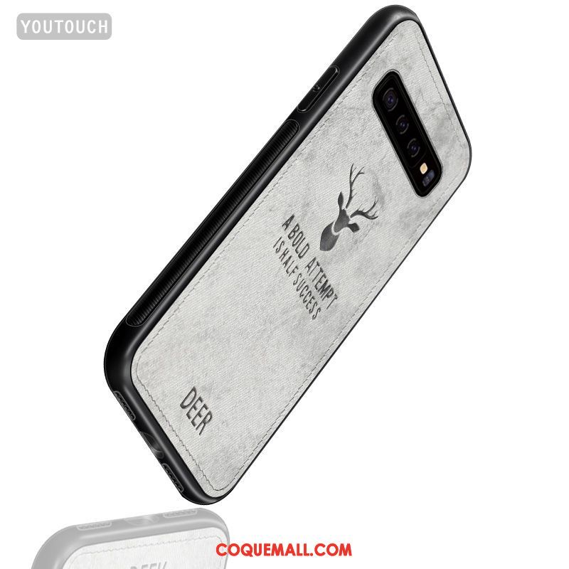 Étui Samsung Galaxy S10+ Étoile Gris Téléphone Portable, Coque Samsung Galaxy S10+ Incassable