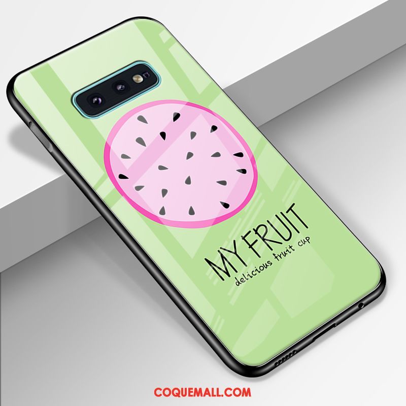 Étui Samsung Galaxy S10e Mode Fluide Doux Incassable, Coque Samsung Galaxy S10e Difficile Vert