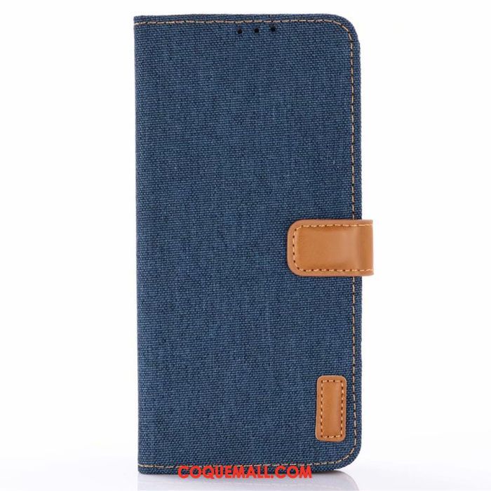 Étui Samsung Galaxy S10e Modèle Fleurie Étoile En Cuir, Coque Samsung Galaxy S10e Téléphone Portable Bleu