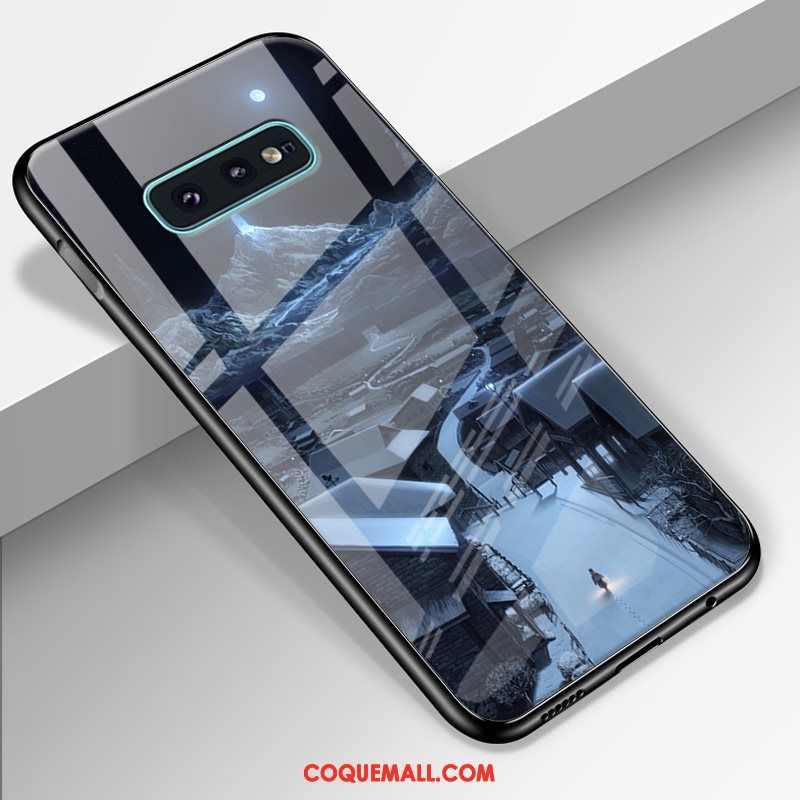 Étui Samsung Galaxy S10e Verre Trempé Ciel Étoilé Téléphone Portable, Coque Samsung Galaxy S10e Dessin Animé Luxe