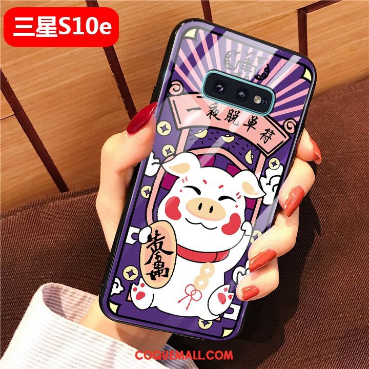 Étui Samsung Galaxy S10e Étoile Violet Mode, Coque Samsung Galaxy S10e Protection Tout Compris