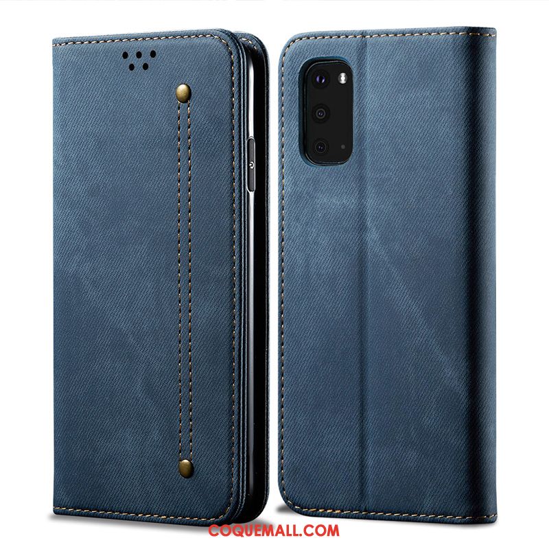 Étui Samsung Galaxy S20 Business Manuel Cuir Véritable, Coque Samsung Galaxy S20 Téléphone Portable Étoile