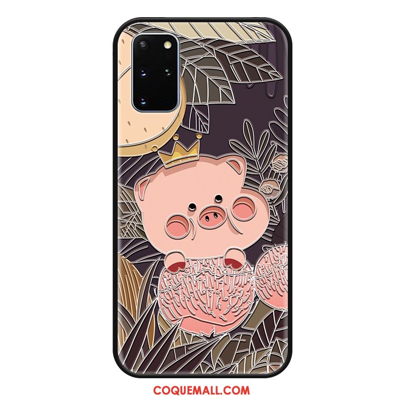 Étui Samsung Galaxy S20+ Téléphone Portable Charmant Dessin Animé, Coque Samsung Galaxy S20+ Étoile Gaufrage