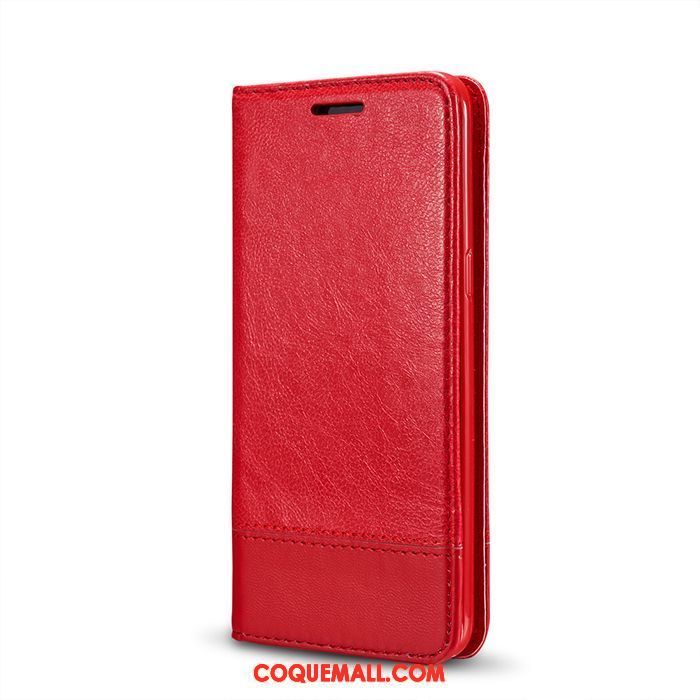 Étui Samsung Galaxy S6 Edge Tendance Rouge Étoile, Coque Samsung Galaxy S6 Edge Étui En Cuir Téléphone Portable