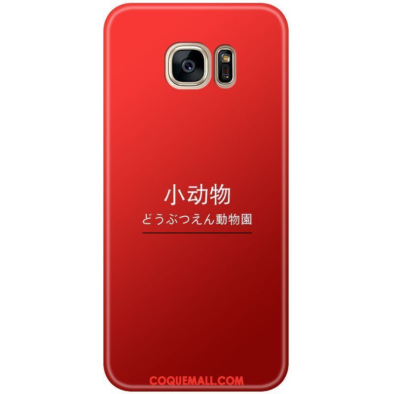 Étui Samsung Galaxy S6 Rouge Personnalité Fluide Doux, Coque Samsung Galaxy S6 Protection Silicone