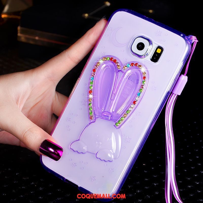 Étui Samsung Galaxy S6 Strass Protection Silicone, Coque Samsung Galaxy S6 Téléphone Portable Étoile