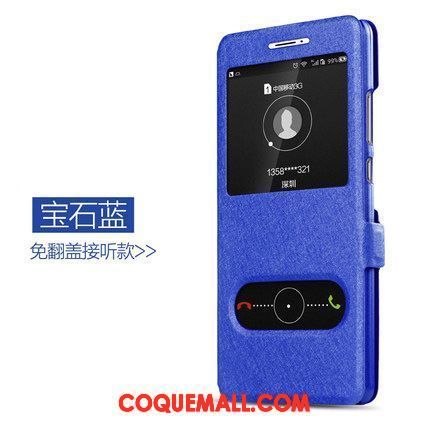 Étui Samsung Galaxy S6 Étoile Étui En Cuir Bleu, Coque Samsung Galaxy S6 Protection Téléphone Portable