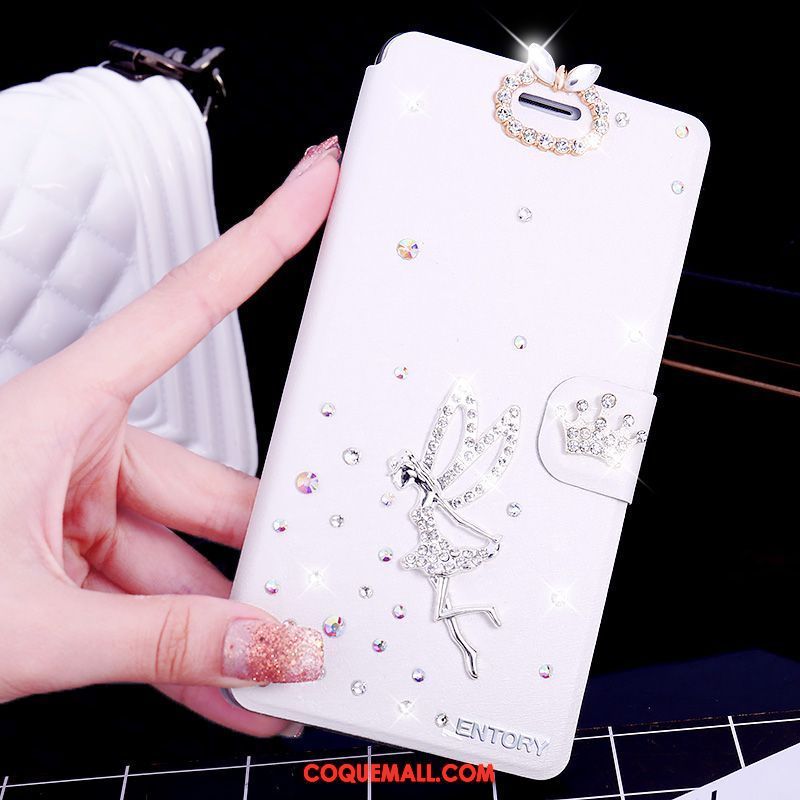 Étui Samsung Galaxy S6 Étui En Cuir Étoile Blanc, Coque Samsung Galaxy S6 Téléphone Portable Incassable