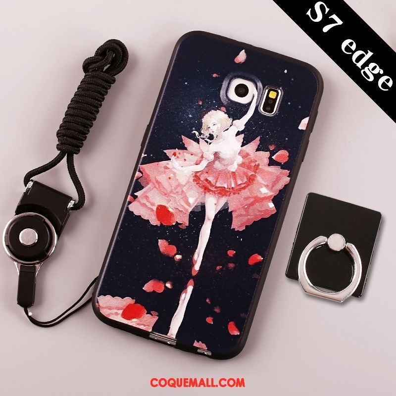 Étui Samsung Galaxy S7 Créatif Dessin Animé Silicone, Coque Samsung Galaxy S7 Protection Incassable