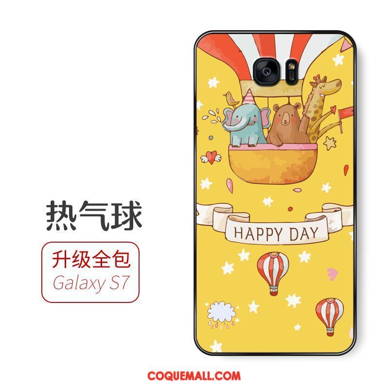 Étui Samsung Galaxy S7 Dessin Animé Étoile Téléphone Portable, Coque Samsung Galaxy S7 Incassable Fluide Doux