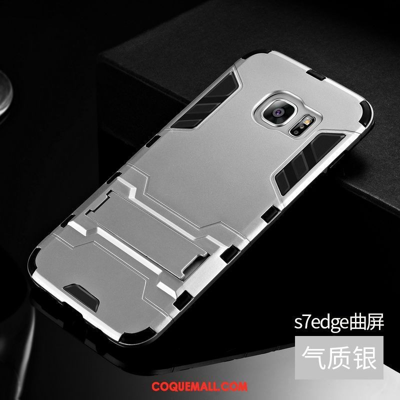 Étui Samsung Galaxy S7 Edge Incassable Fluide Doux Silicone, Coque Samsung Galaxy S7 Edge Protection Étoile