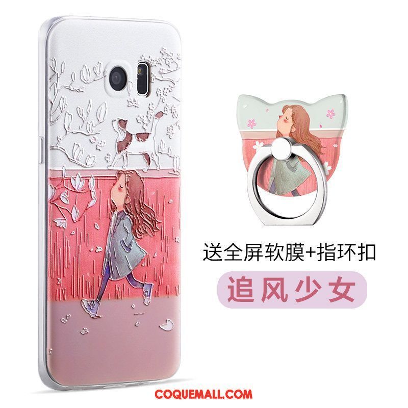 Étui Samsung Galaxy S7 Edge Étoile Protection Créatif, Coque Samsung Galaxy S7 Edge Dessin Animé Silicone