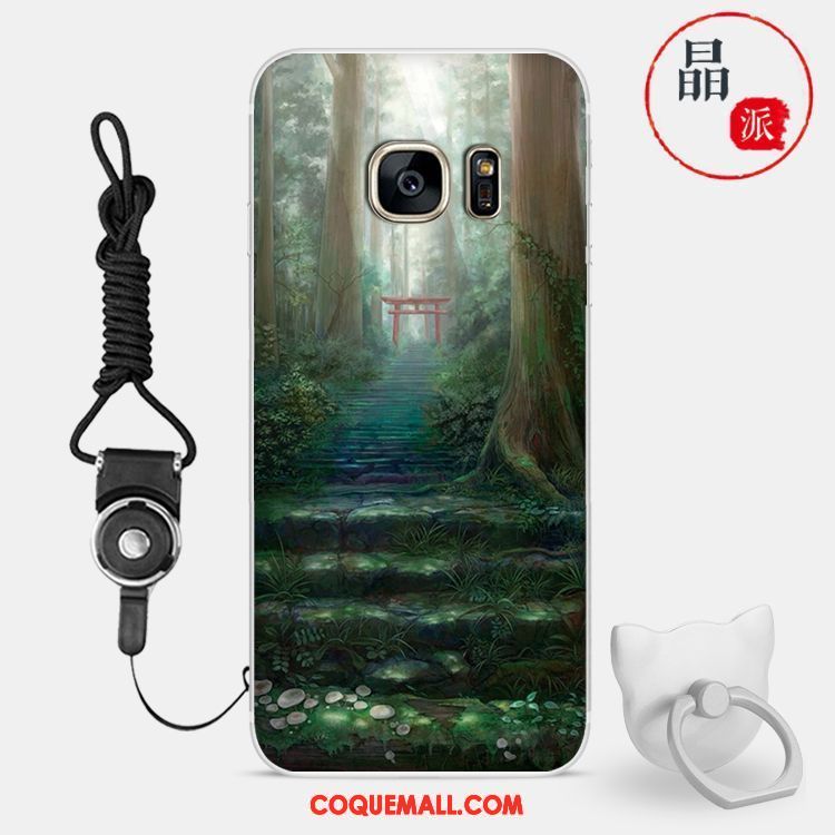 Étui Samsung Galaxy S7 Modèle Paysage Incassable, Coque Samsung Galaxy S7 Étoile Tout Compris