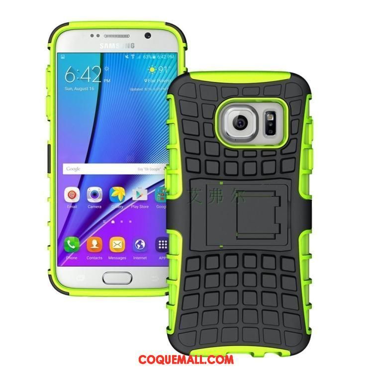 Étui Samsung Galaxy S7 Support Étoile Téléphone Portable, Coque Samsung Galaxy S7 Vert Silicone