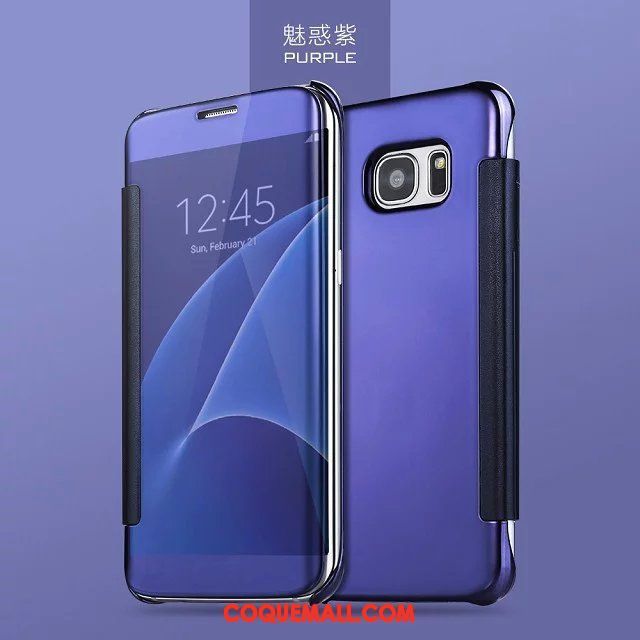 Étui Samsung Galaxy S7 Téléphone Portable Incassable Protection, Coque Samsung Galaxy S7 Personnalité Miroir