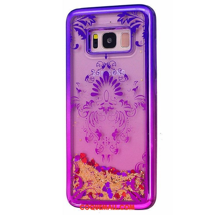 Étui Samsung Galaxy S7 Étoile Téléphone Portable Violet, Coque Samsung Galaxy S7 Quicksand Liquide