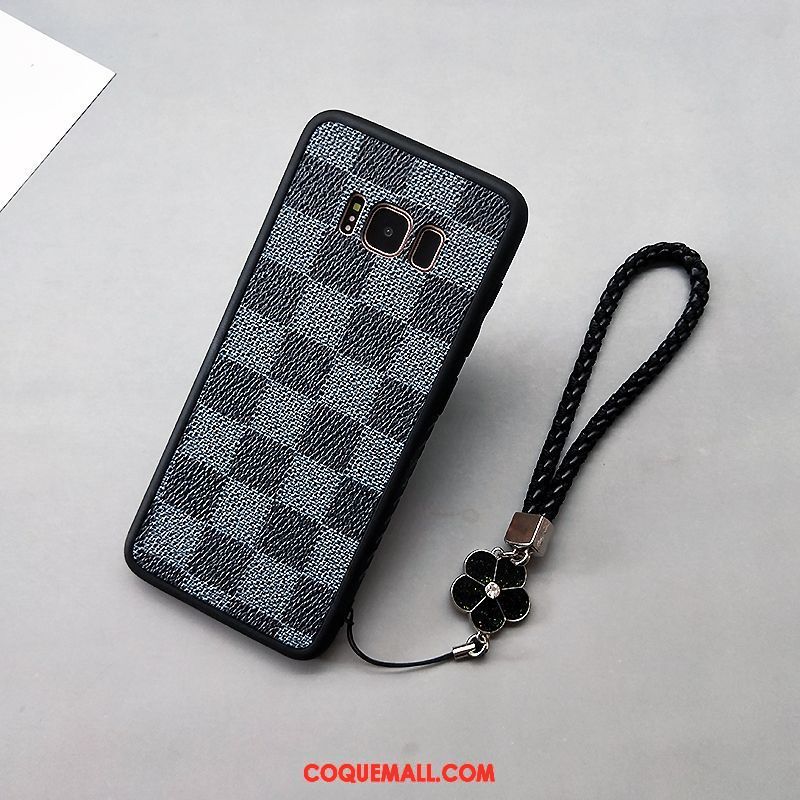 Étui Samsung Galaxy S8+ Bleu Fluide Doux Grande Marque, Coque Samsung Galaxy S8+ Étui En Cuir Tout Compris