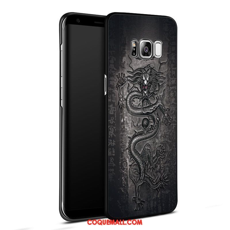 Étui Samsung Galaxy S8+ Dimensionnel Étoile Téléphone Portable, Coque Samsung Galaxy S8+ Noir Incassable