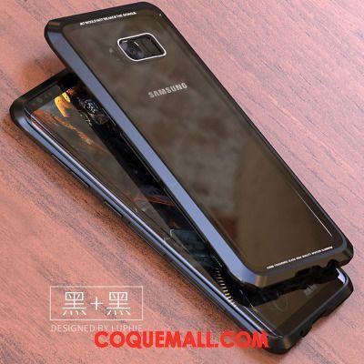 Étui Samsung Galaxy S8+ Noir Métal Border, Coque Samsung Galaxy S8+ Protection Marque De Tendance