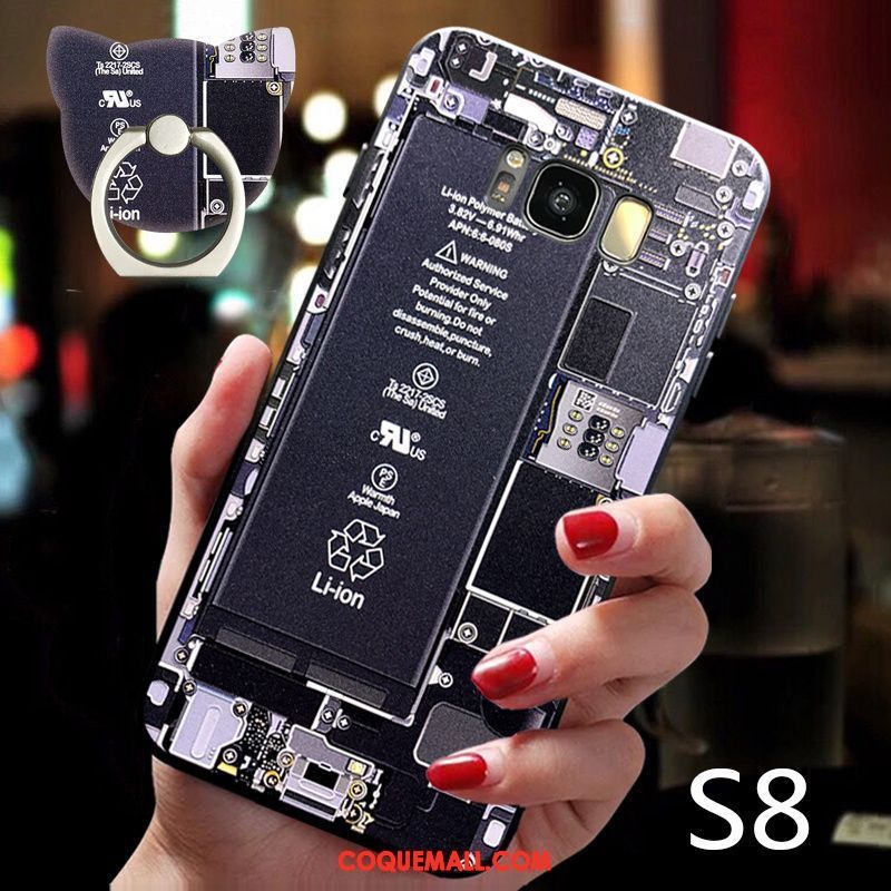 Étui Samsung Galaxy S8 Personnalité Marque De Tendance Très Mince, Coque Samsung Galaxy S8 Silicone Créatif