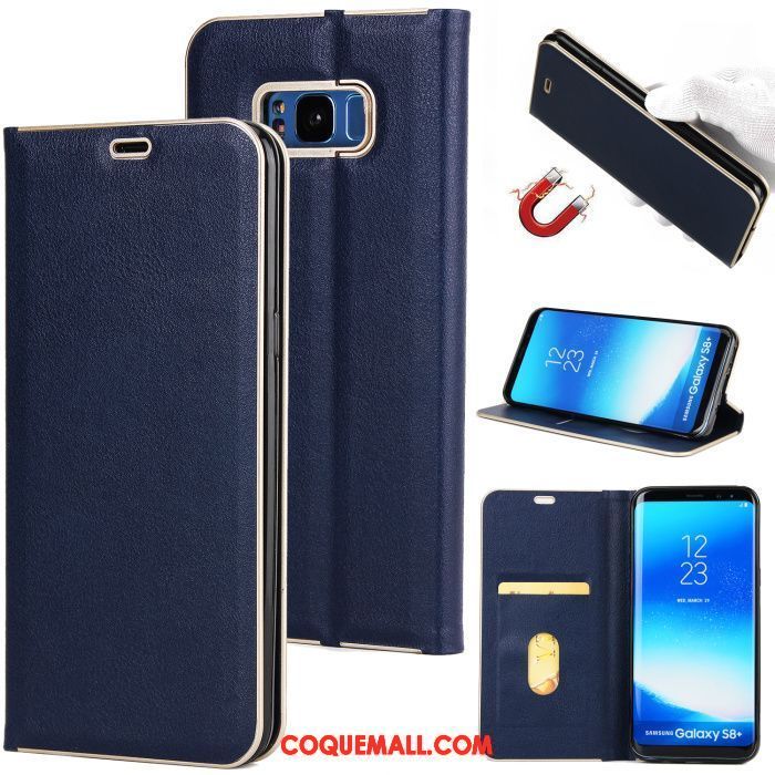 Étui Samsung Galaxy S8+ Protection Bleu Incassable, Coque Samsung Galaxy S8+ Tout Compris Étoile