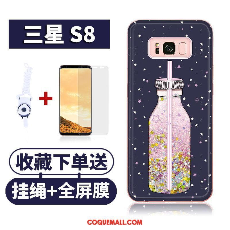 Étui Samsung Galaxy S8 Silicone Liquide Tendance, Coque Samsung Galaxy S8 Quicksand Étoile