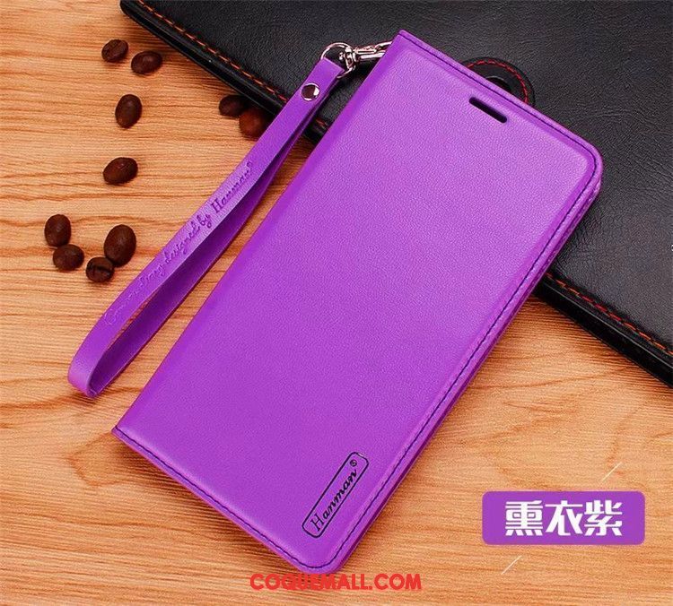 Étui Samsung Galaxy S8+ Téléphone Portable Étoile Violet, Coque Samsung Galaxy S8+ Cuir Véritable Étui En Cuir