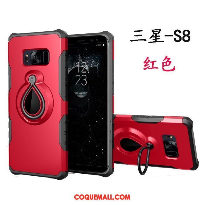 Étui Samsung Galaxy S8 Étoile À Bord Support, Coque Samsung Galaxy S8 Magnétisme Téléphone Portable