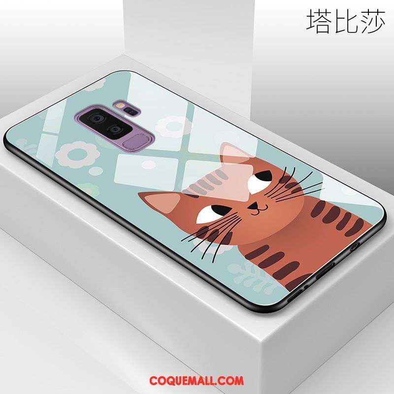 Étui Samsung Galaxy S9+ Dessin Animé Bleu Difficile, Coque Samsung Galaxy S9+ Fluide Doux Tendance