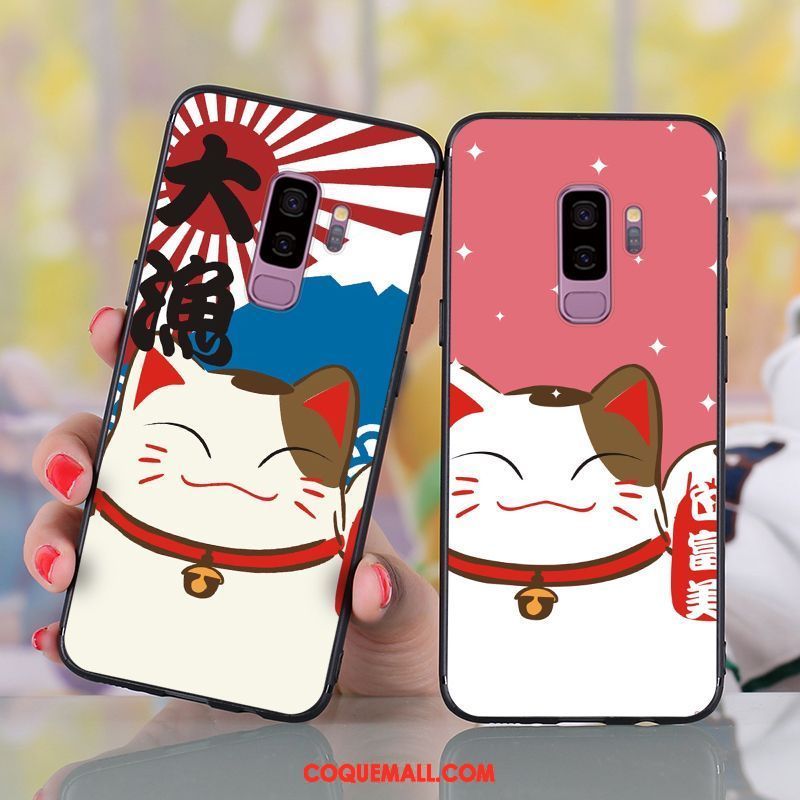 Étui Samsung Galaxy S9+ Fluide Doux Amoureux Tout Compris, Coque Samsung Galaxy S9+ Téléphone Portable Chat