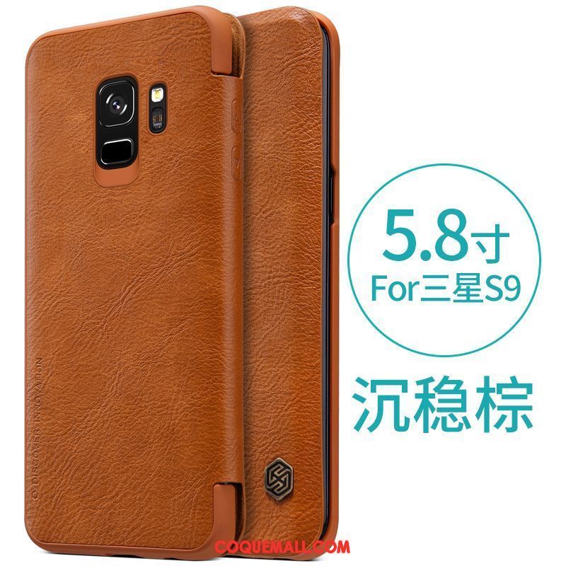 Étui Samsung Galaxy S9 Incassable Étoile Protection, Coque Samsung Galaxy S9 Or Difficile Braun