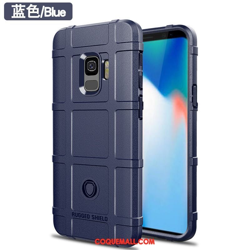 Étui Samsung Galaxy S9 Personnalité Bleu Téléphone Portable, Coque Samsung Galaxy S9 Tout Compris Incassable