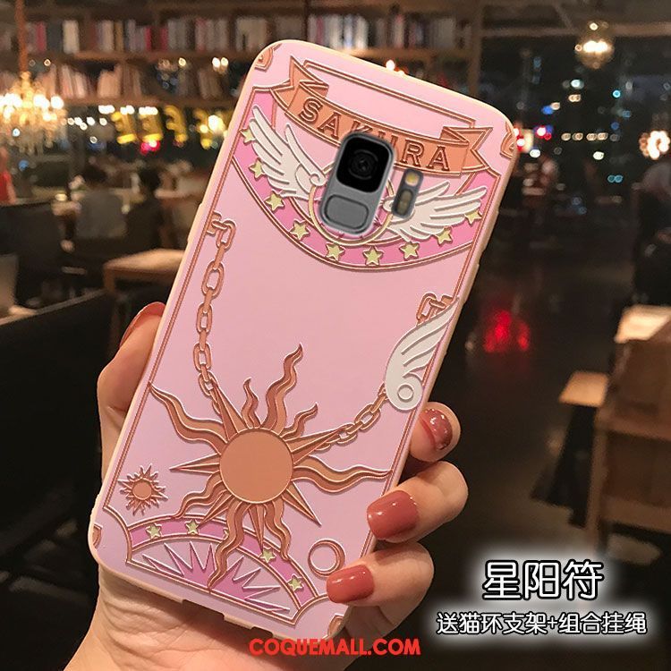 Étui Samsung Galaxy S9 Personnalité Étoile Tendance, Coque Samsung Galaxy S9 Tout Compris Téléphone Portable