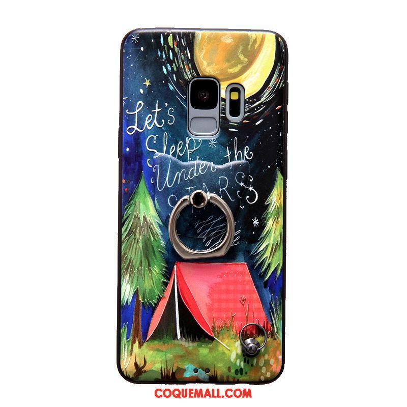 Étui Samsung Galaxy S9 Planète Étoile Téléphone Portable, Coque Samsung Galaxy S9 Fluide Doux Tendance