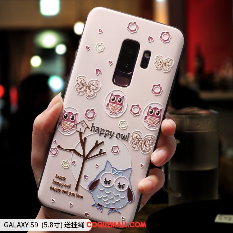 Étui Samsung Galaxy S9+ Protection Étoile Rose, Coque Samsung Galaxy S9+ Tout Compris Incassable